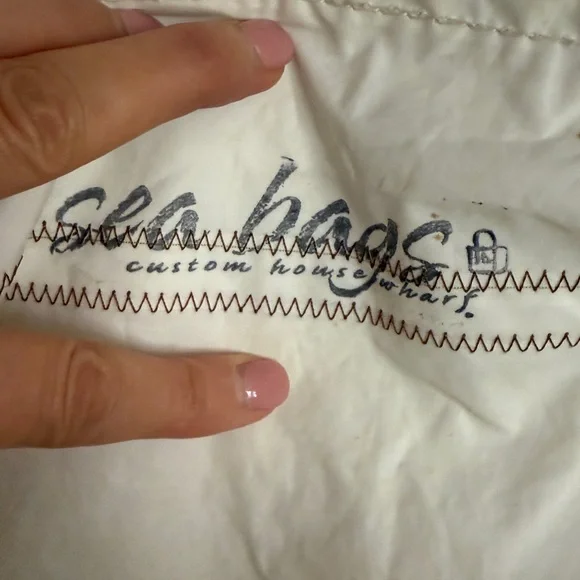 Sea Bags Maine - Red and Navy Star Tote - Picture 3 of 10